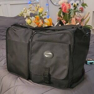 AMERICAN TOURISTER Black Duffel Bag with Dual Front Pockets